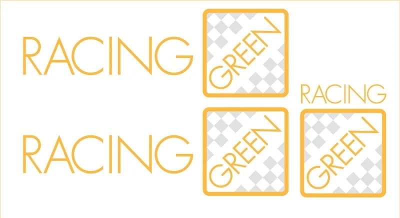 Racing Green Side and Bootlid Decals – StickyFingers Decals & Graphics