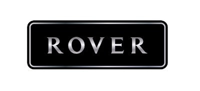 'Rover' Grille Badge - Black and Chrome