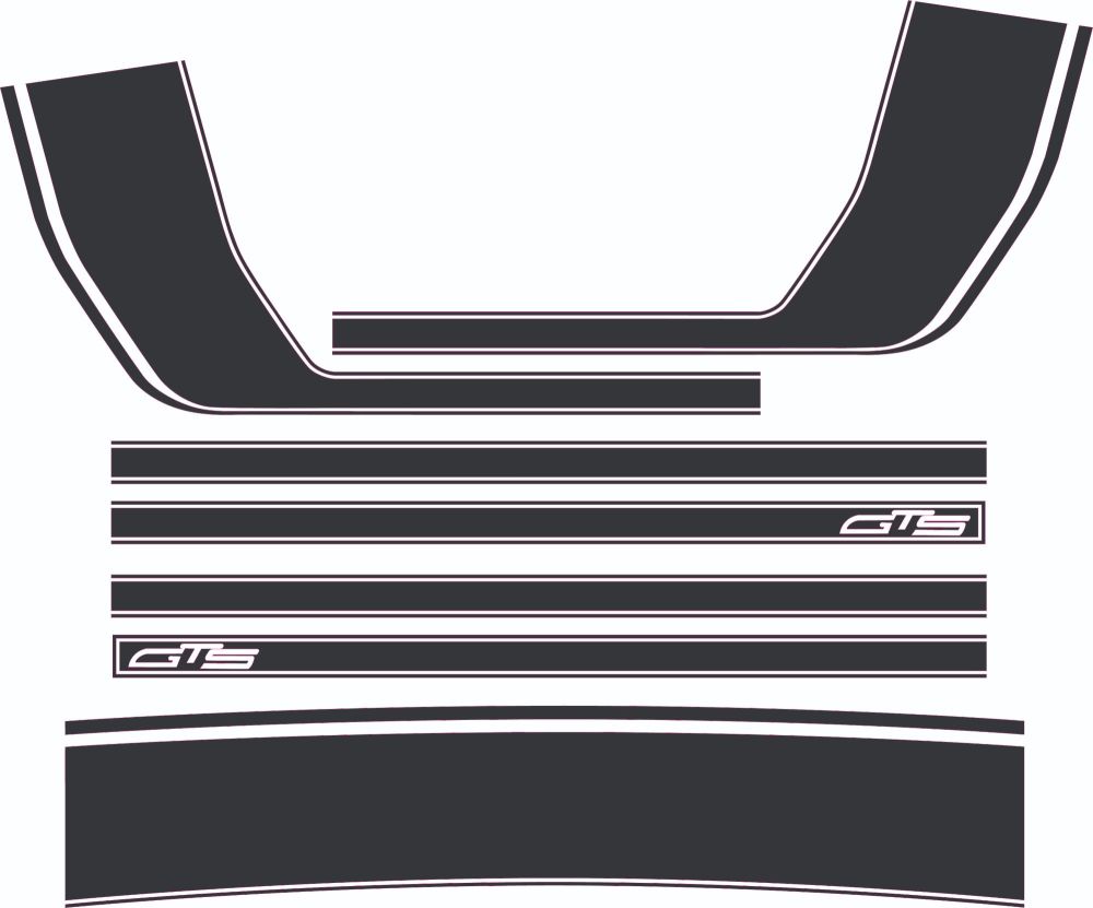South African GTS Stripes StickyFingers Decals & Graphics
